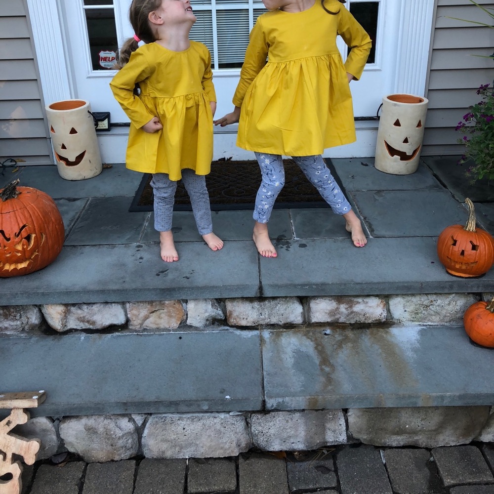 Boutique Girls Dress Mustard - Picture 3 of 3